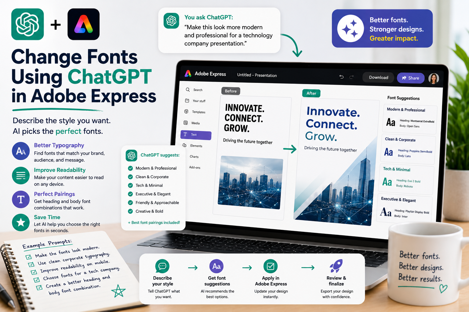 Change Fonts Using ChatGPT