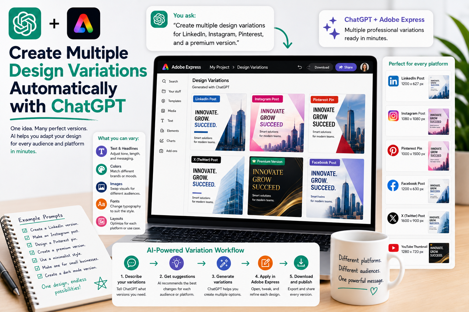Create Multiple Design Variations Automatically