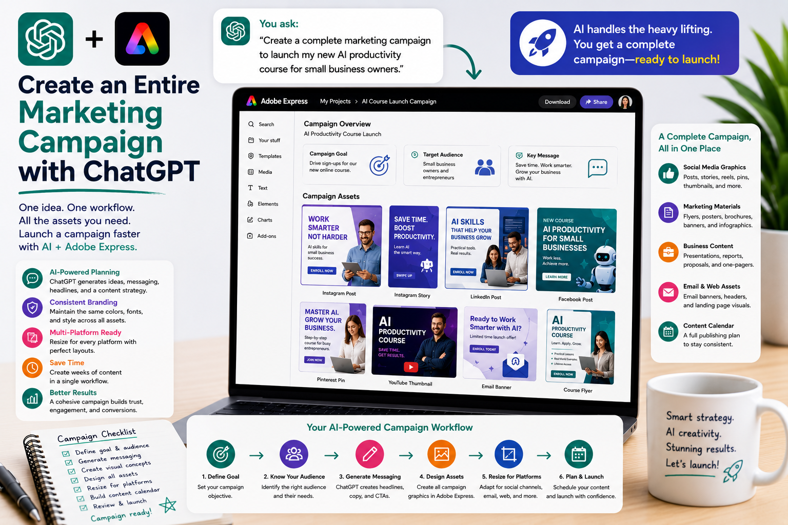 Create an Entire Marketing Campaign with ChatGPT and Adobe Express